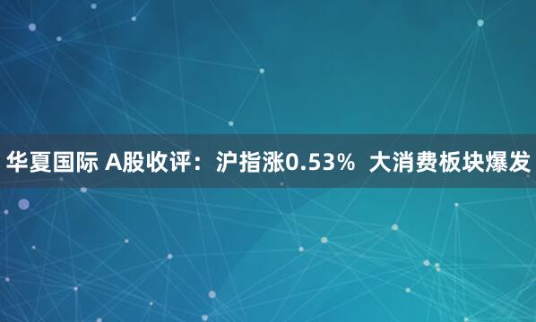 华夏国际 A股收评：沪指涨0.53%  大消费板块爆发