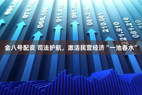 金八号配资 司法护航，激活民营经济“一池春水”
